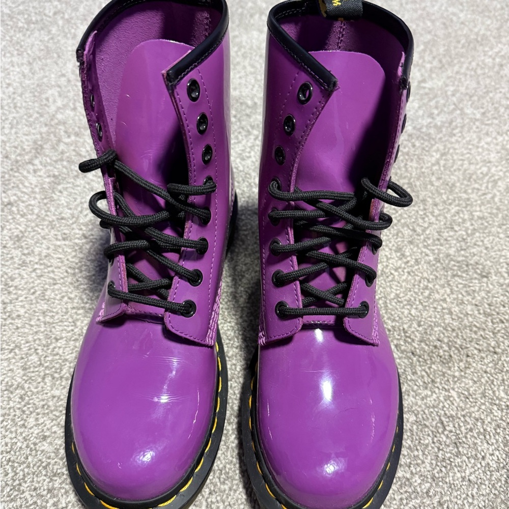 Dr. Martens Purple Combat Boots